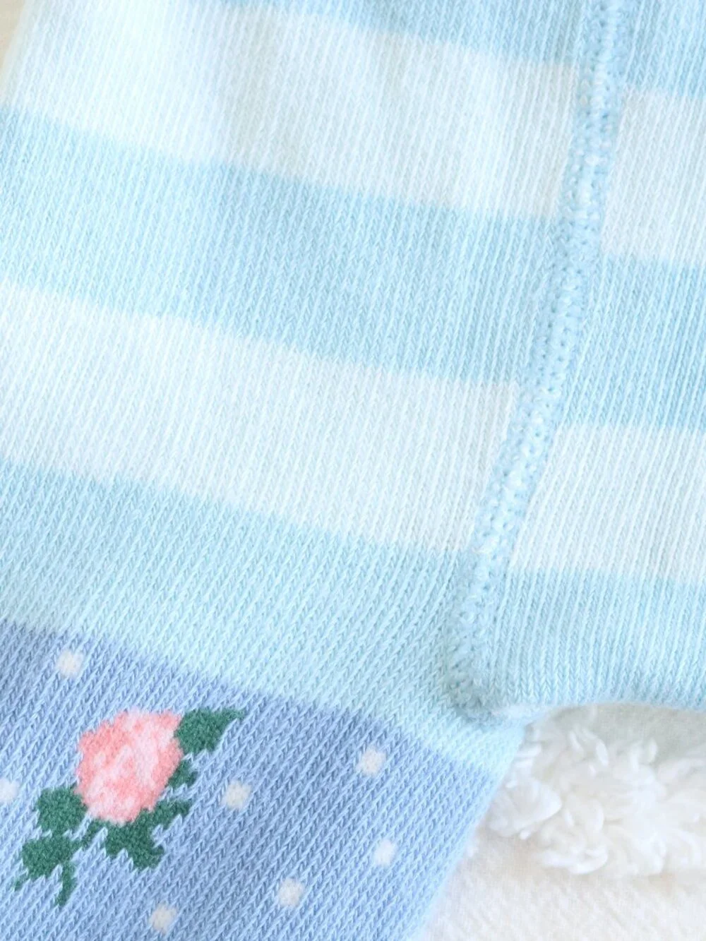 Matilda Jane| Pastel Floral Polka Dot Stripe Beating Heart Knit Tights Xs Sm 4-6